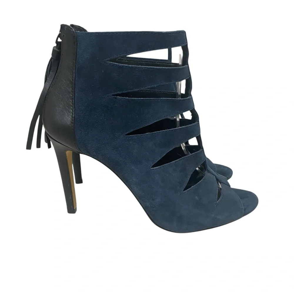 Lord & Taylor Florynce Blue Suede Heeled Gladiator - 7.5 - China